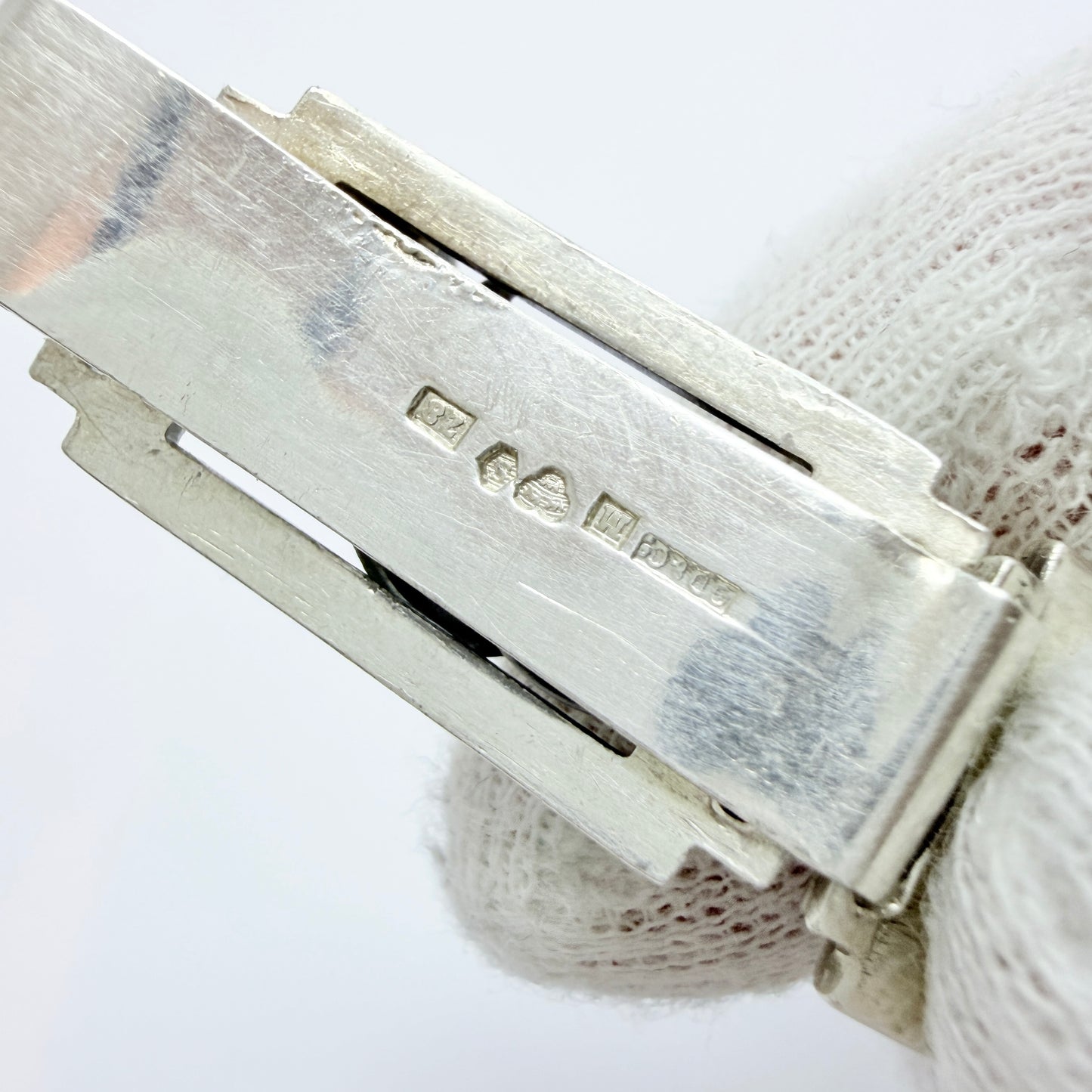 G Dahlgren, Sweden year 1950. Vintage Mid-century Sterling Silver Bracelet.
