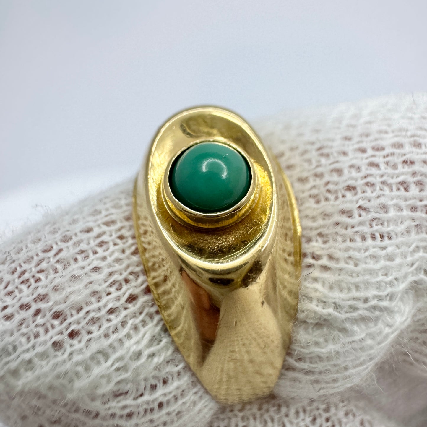 Alton, Sweden 1965. Vintage 18k Gold Turquoise Ring