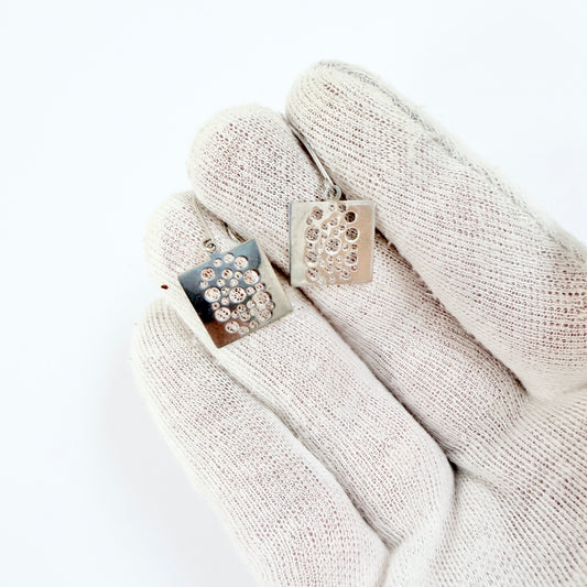 Liisa Vitali for Kultakeskus, Finland Vintage Sterling Silver Earrings