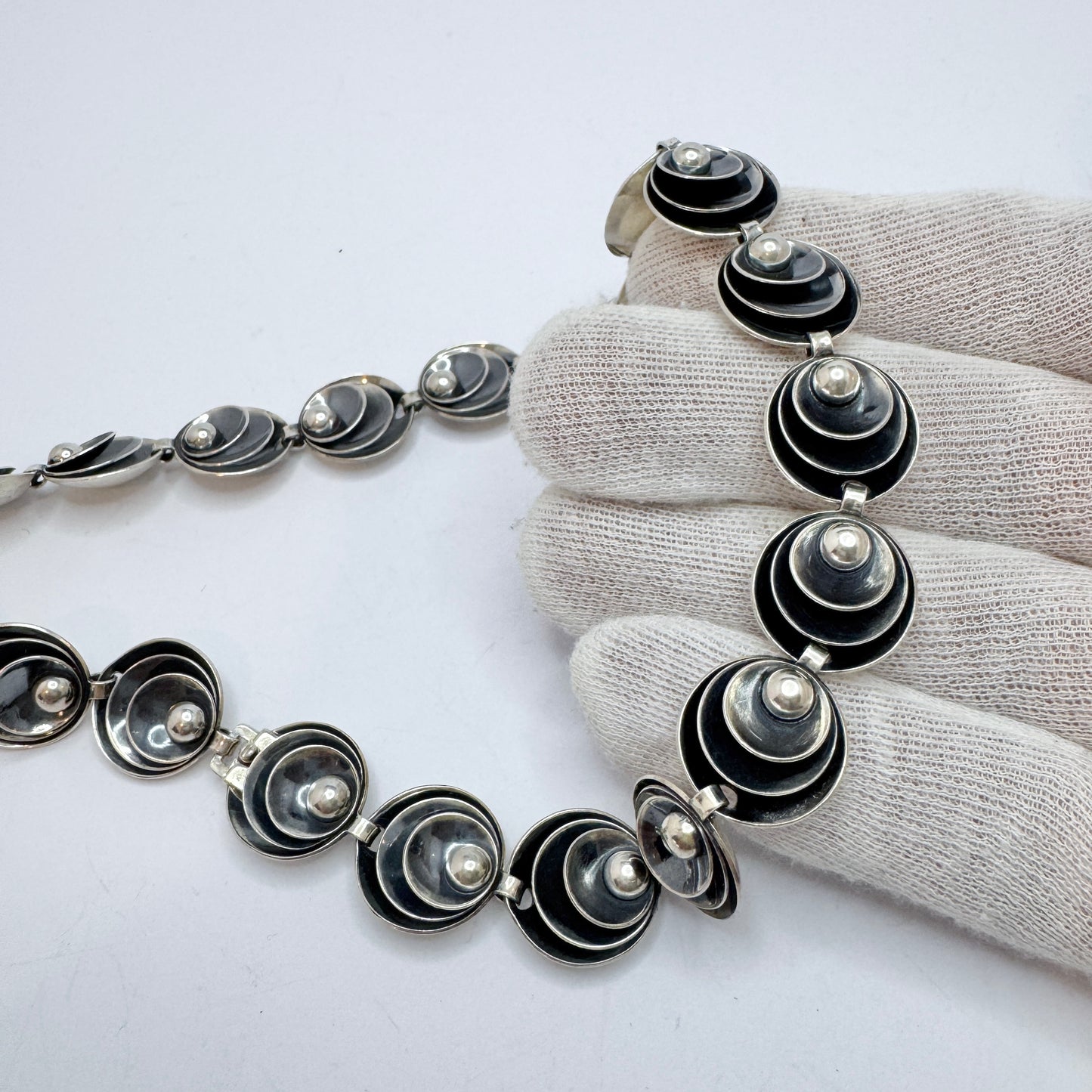 Herman Siersbøl, Denmark 1940-50s. Sterling Silver Necklace.