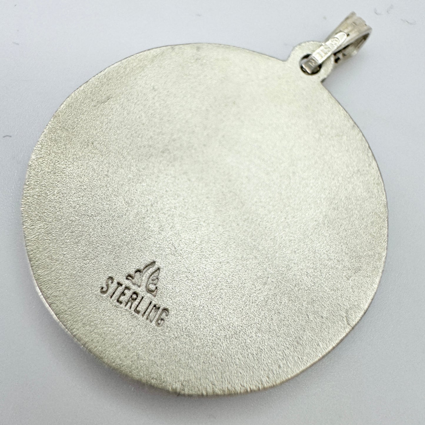 Vintage Sterling Silver Enamel Fish Pendant.