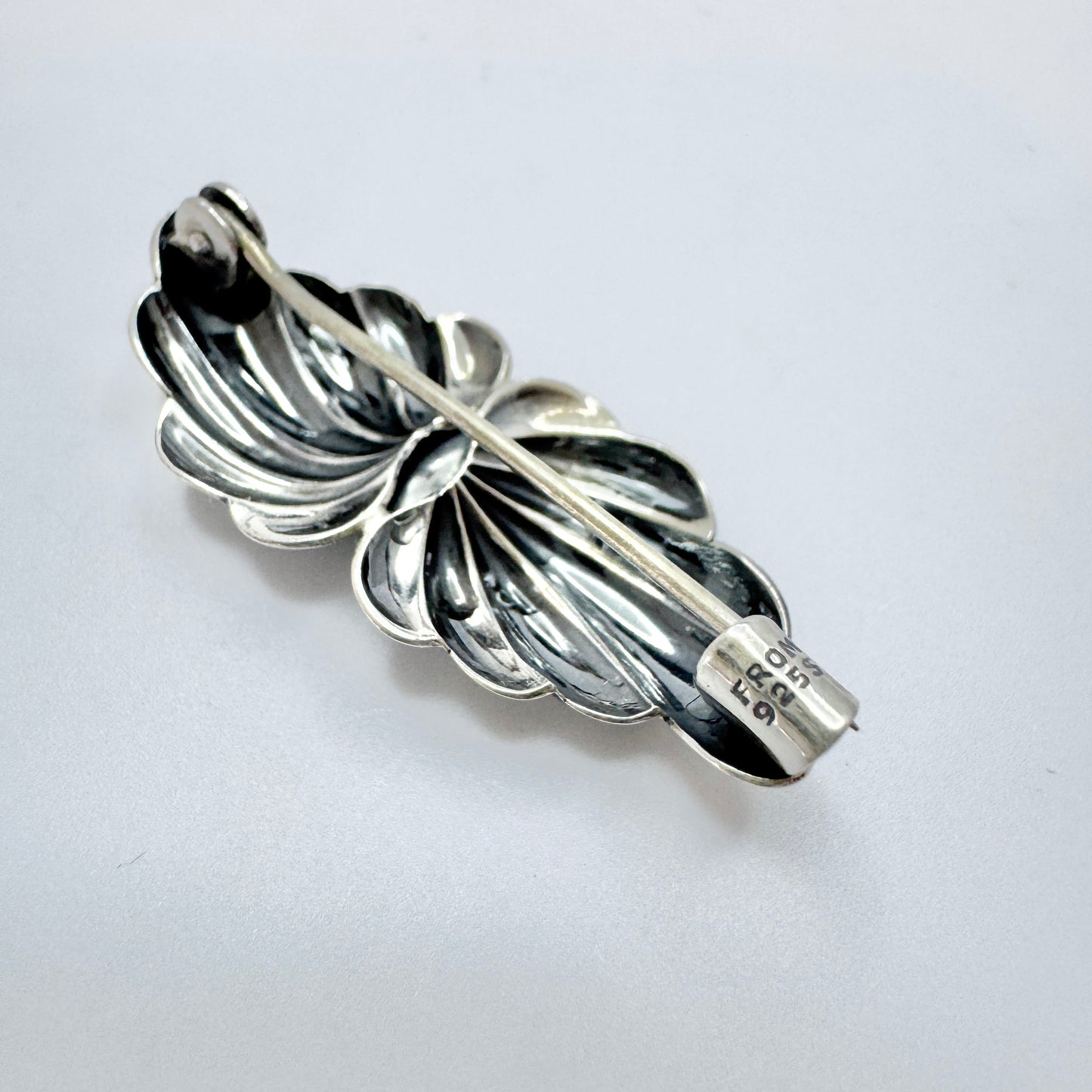 Niels Erik From, Denmark ca 1950s. Solid Silver Brooch.