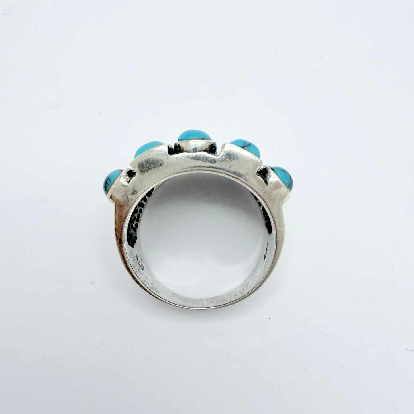 Guldfynd, Sweden. Vintage Sterling Silver Turquoise Ring.