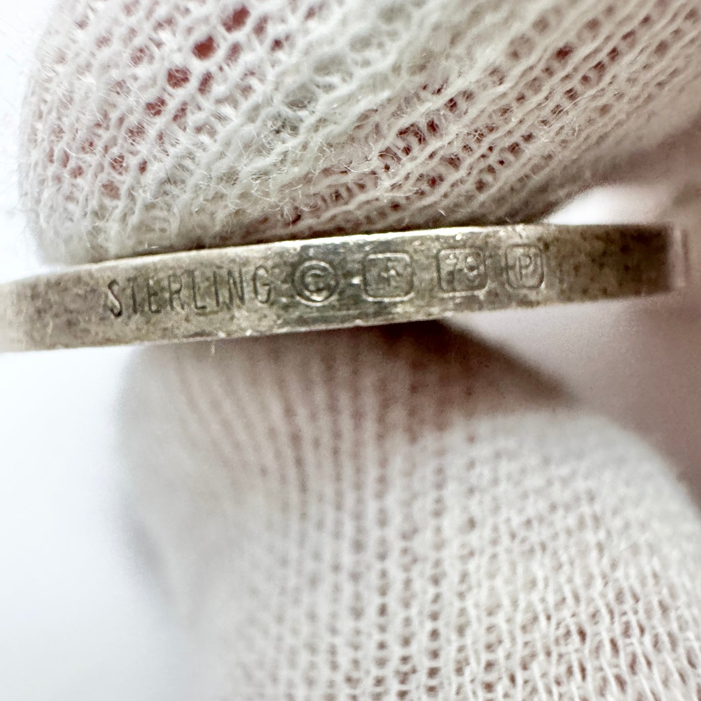 Vintage Sterling Silver Love Birds Pendant. Prob American.