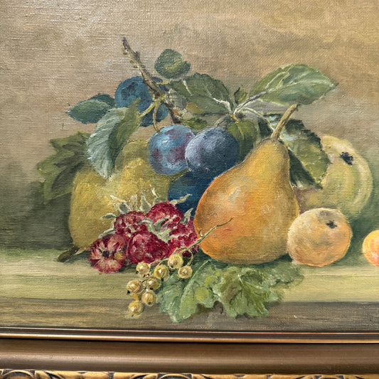 M Lindholm, Sweden c 1930s. Vintage Still Life Oil Painting.