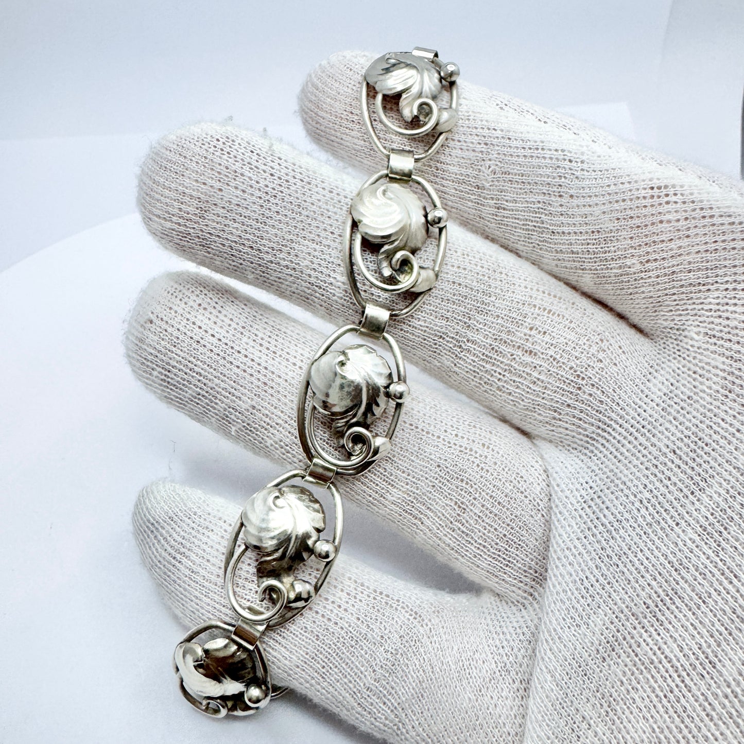 Denmark c 1950. Vintage Solid Silver Bracelet.