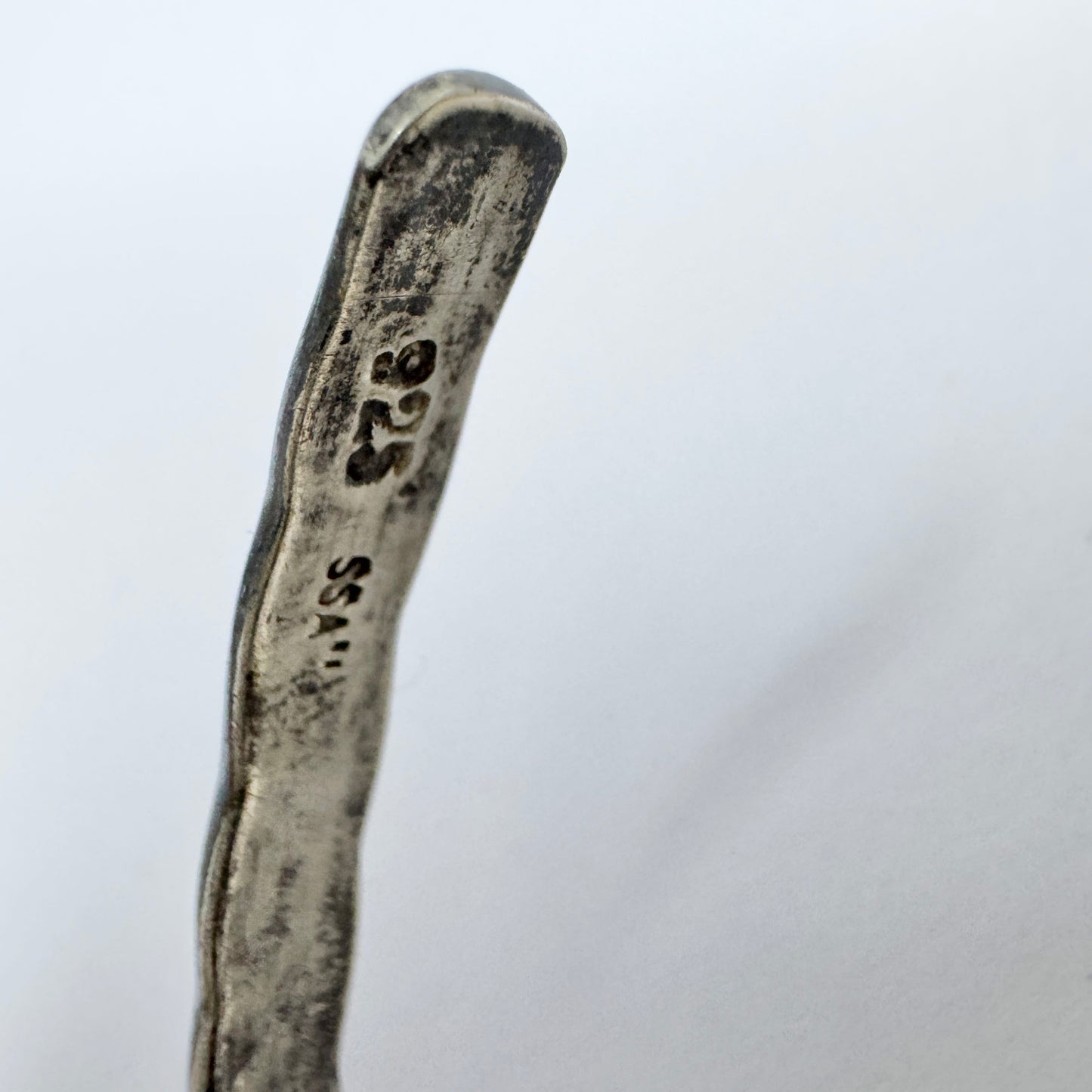 Sweden ca 1970. Vintage Sterling Silver Neck-ring Necklace.