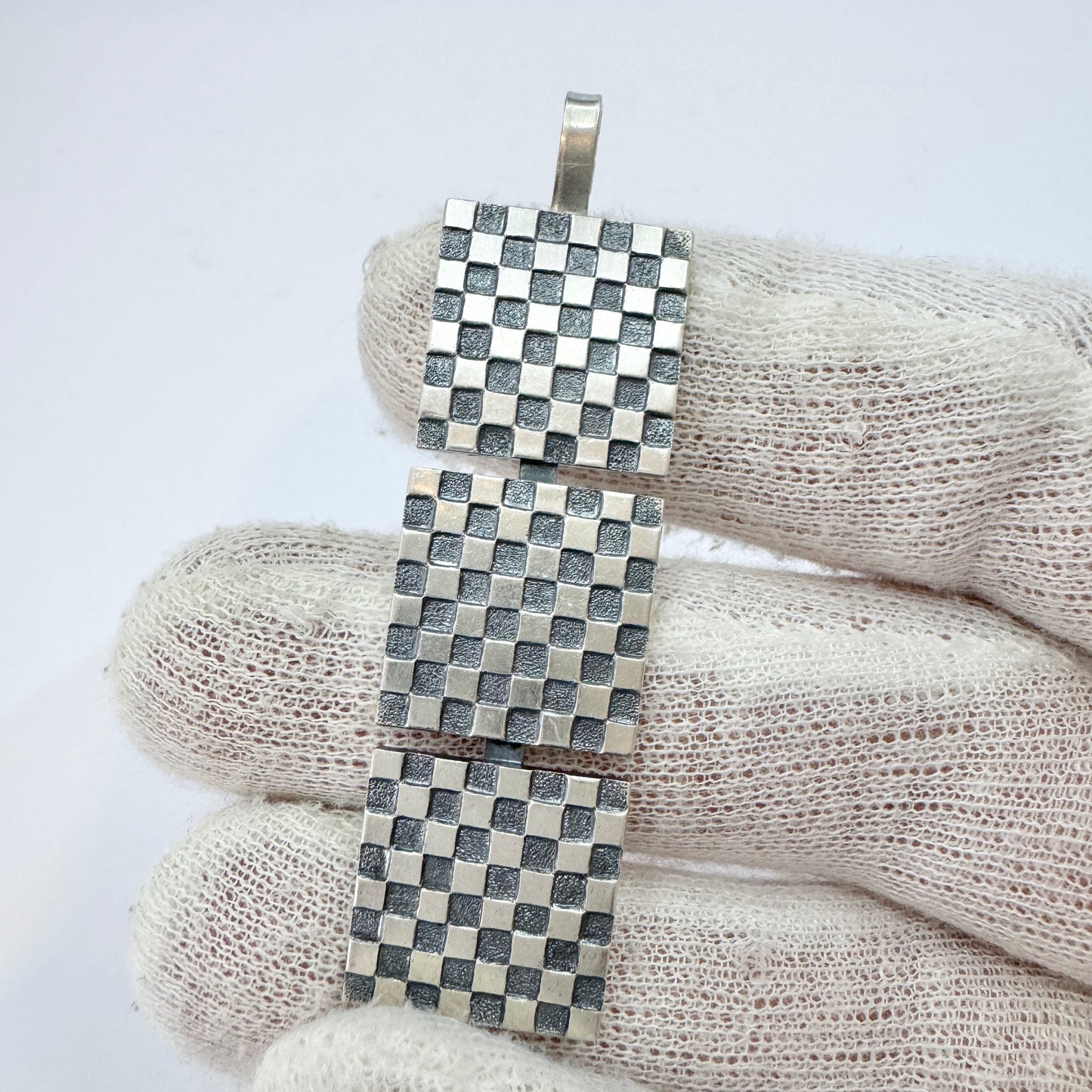 Eino Räsänen、フィンランド、1968年。ヴィンテージソリッドシルバーペンダント。