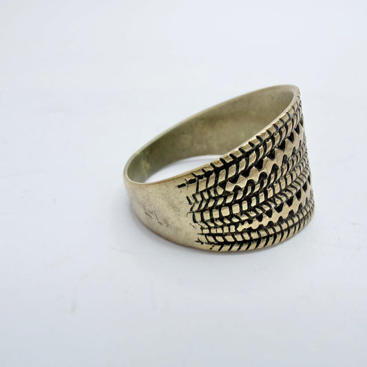 Vintage Scandinavian Bronze Viking Copy Ring.