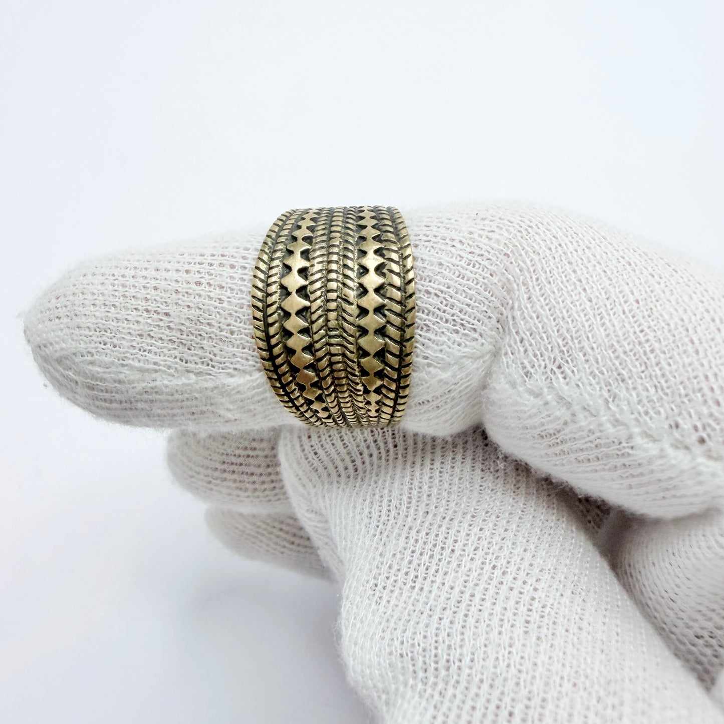 Vintage Scandinavian Bronze Viking Copy Ring.