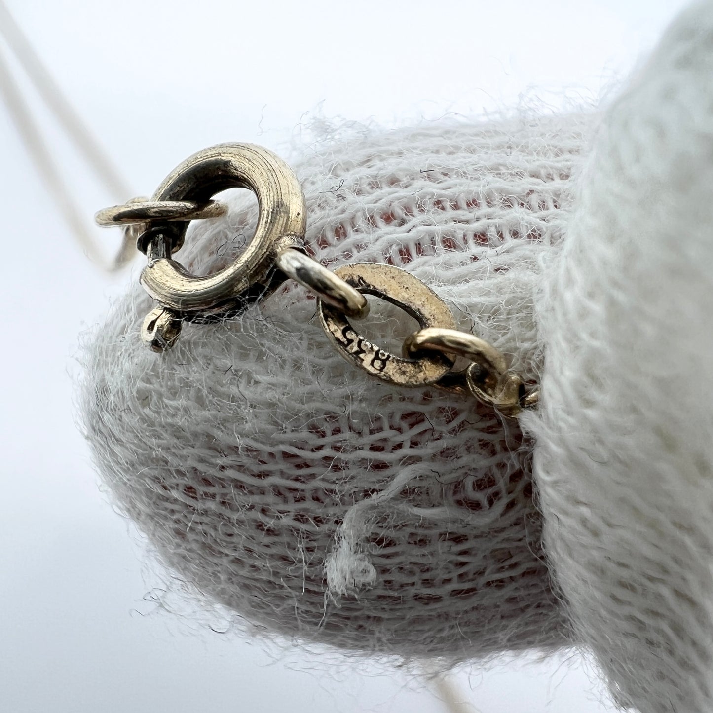 L Larsson, Sweden 1885. Antique Victorian Silver Cameo Locket Necklace.