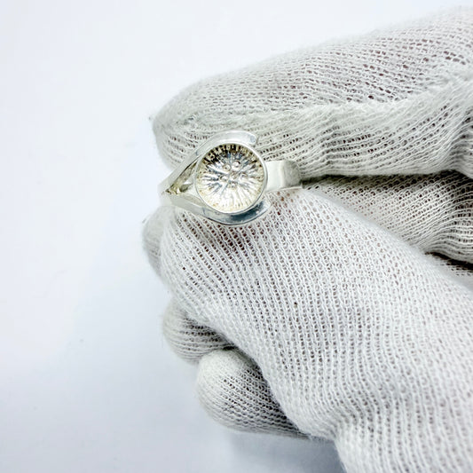 Victor Mossberg, Sweden 1970s. Vintage Sterling Silver Ring.