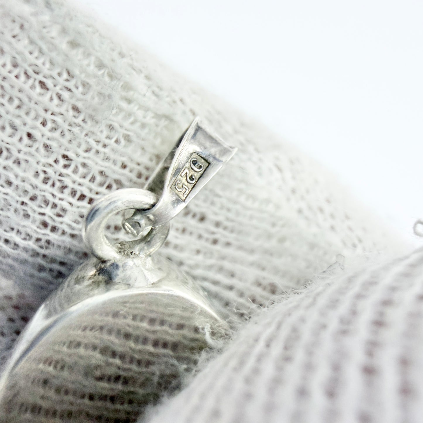 Sweden. Vintage Sterling Silver Bergslagen-stone Pendant.