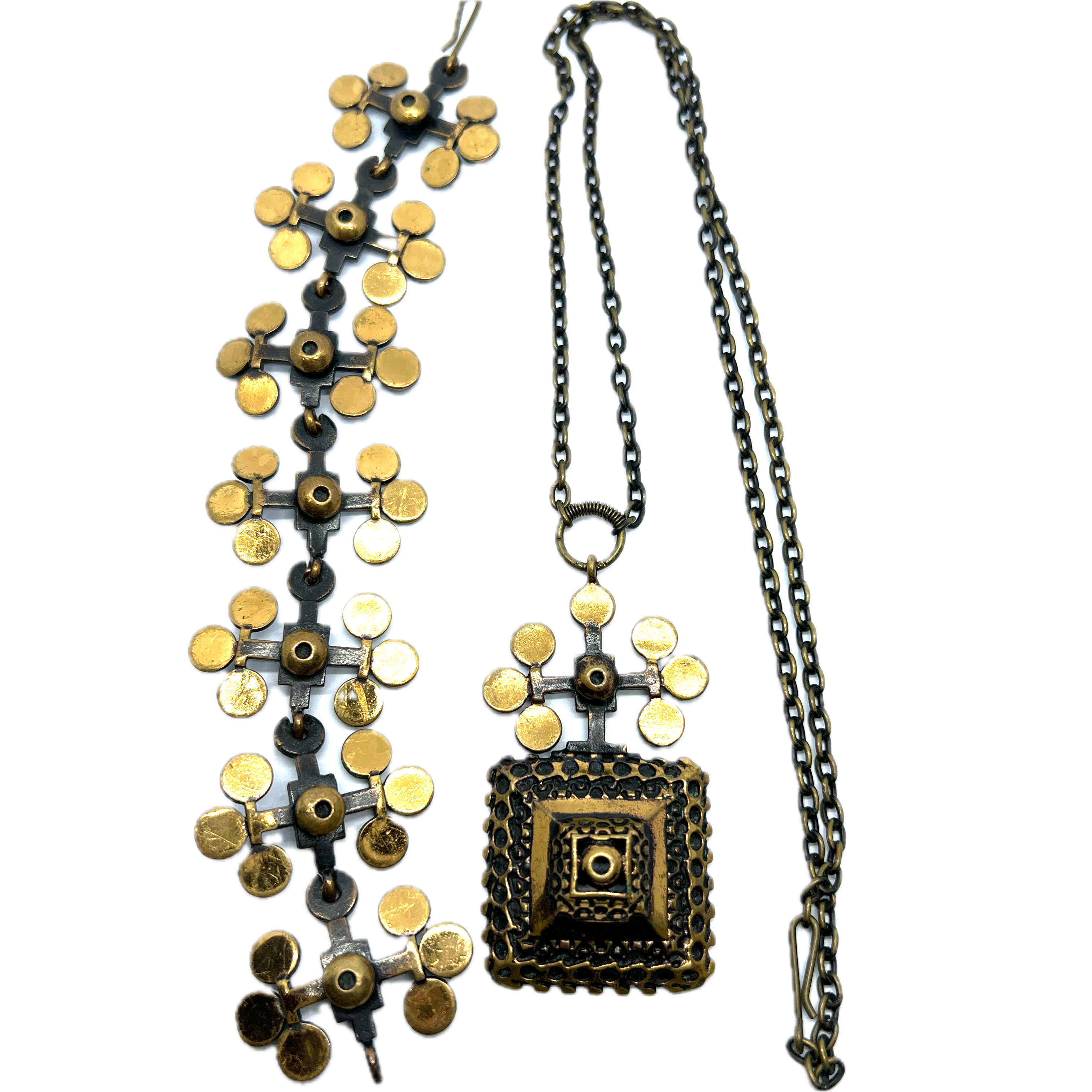 Pentti Sarpaneva Finland 1960-70s, Vintage Bronze Large Pendant