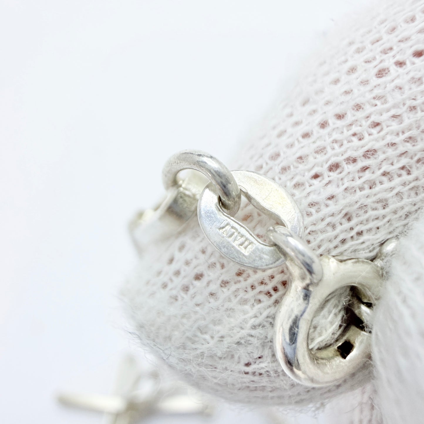 Italy. Vintage Sterling Silver Necklace.
