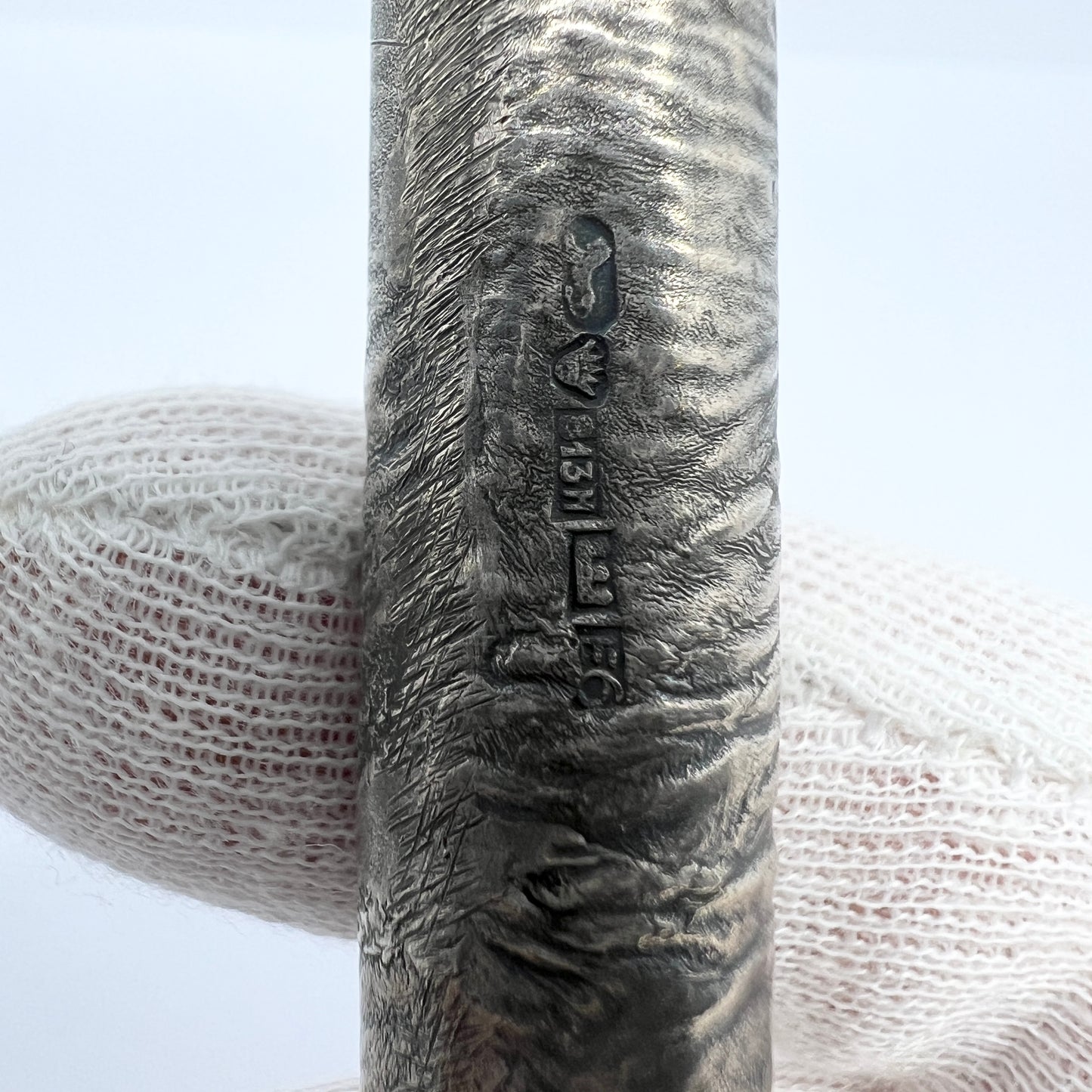 クルタケスクス、フィンランド 1936 ヴィンテージ ソリッド シルバー ラージ ウェディング タッシー マッシー ポージー ホルダー 花瓶。