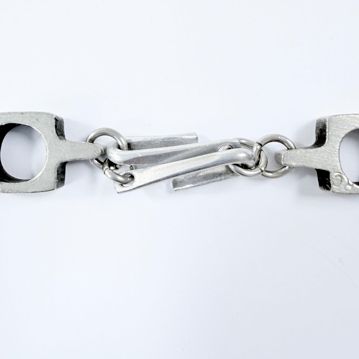 Rune Carlsson, Sweden. Vintage Modernist Pewter Necklace.