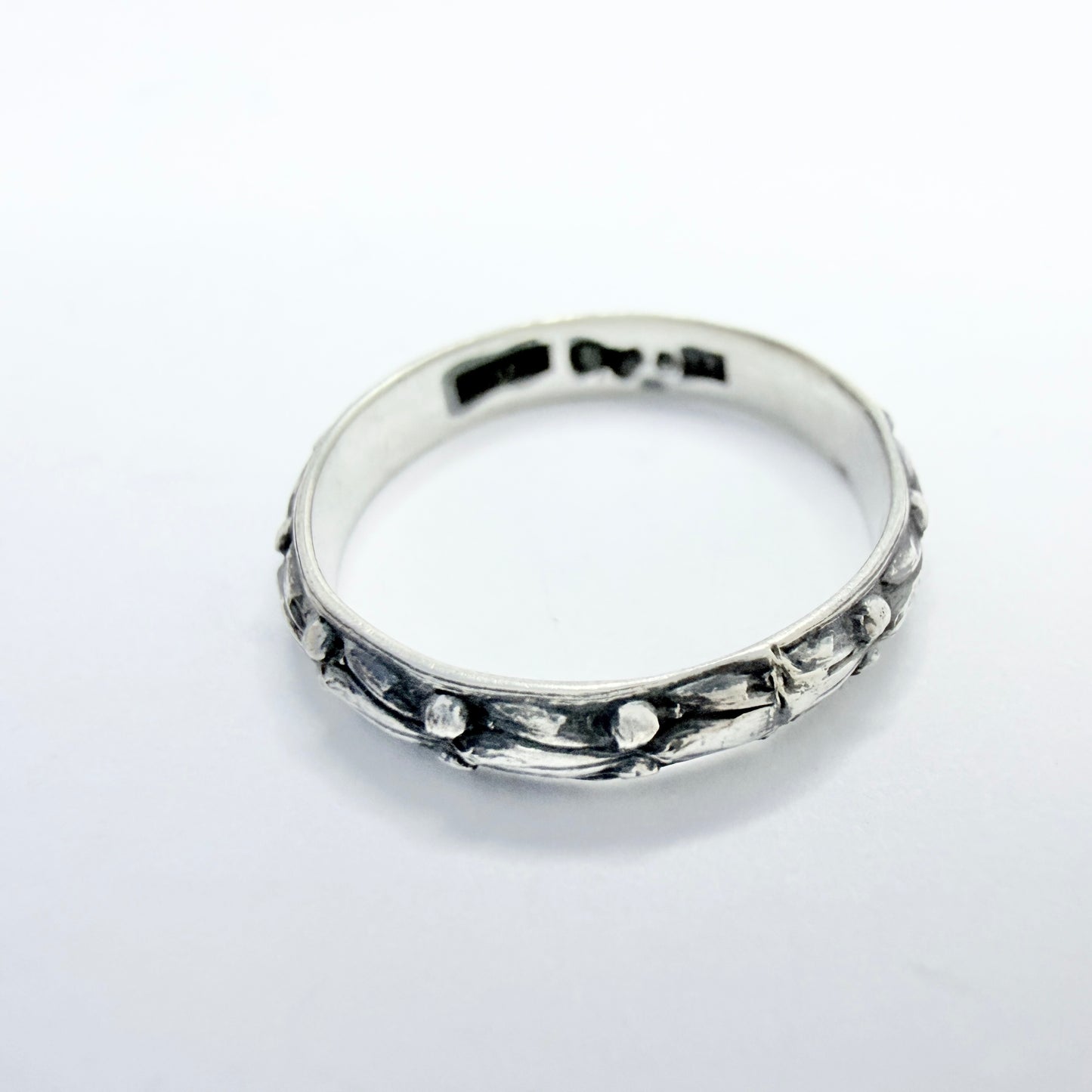 Ekström & Blohm, Sweden 1935. Vintage Solid Silver Band Ring