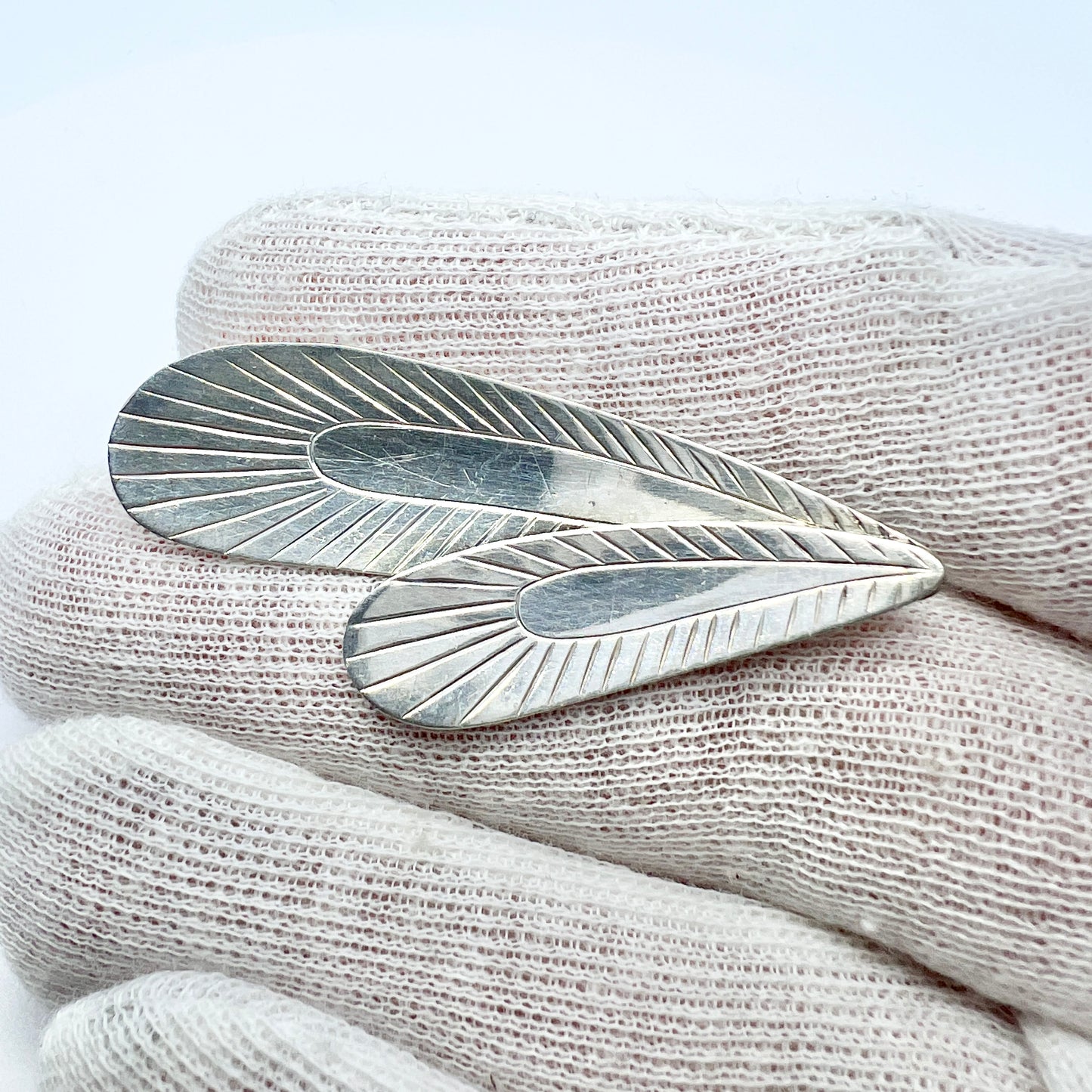 Pinco, Stockholm 1959. Vintage Sterling Silver Brooch.