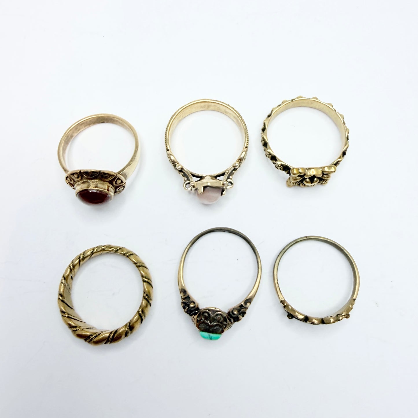 Vintage Bronze Viking / the Middle Ages Copy Rings. Job-lot.