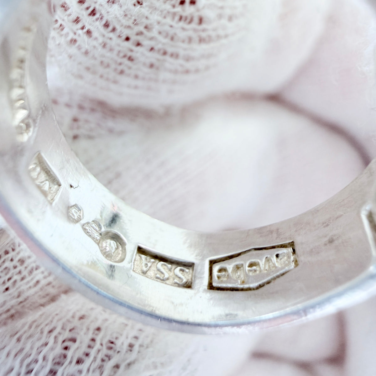 Swebe / SSA, Sweden 1971. Vintage Sterling Silver Ring.