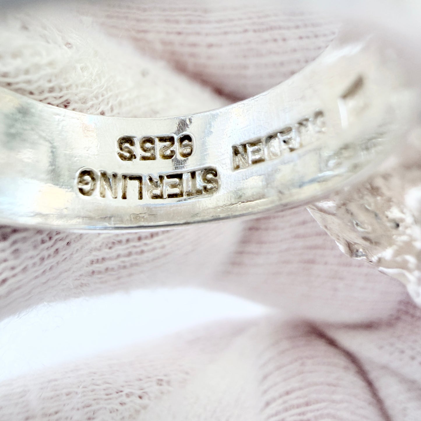 Swebe / SSA, Sweden 1971. Vintage Sterling Silver Ring.