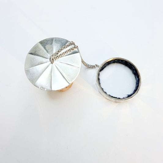 Vintage Silver Bottle Drip Stopper and Cork Stopper.