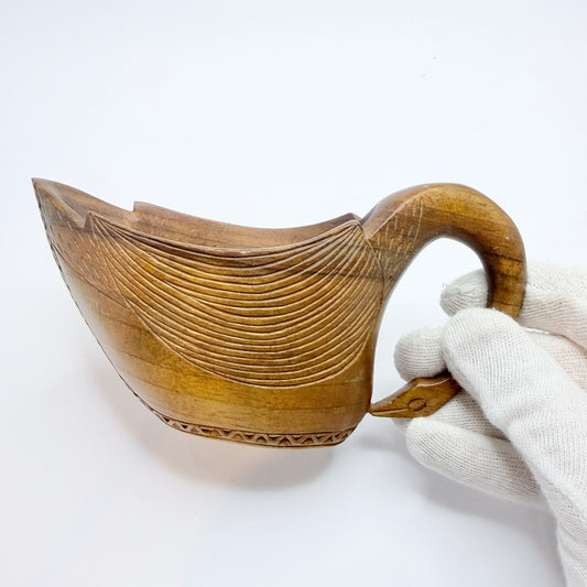 The Balkans. Vintage / Antique Wood Wedding Drinking-Cup.