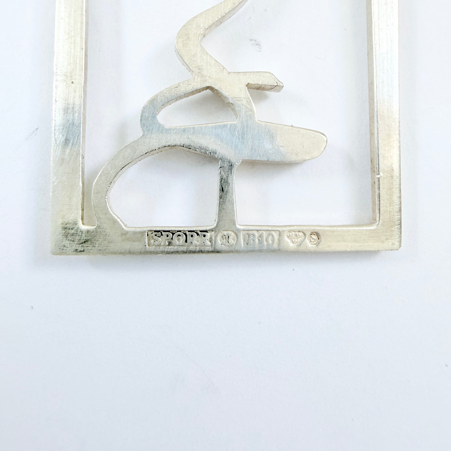 Sporrong, Sweden 1976. Vintage Sterling Silver Pendant.