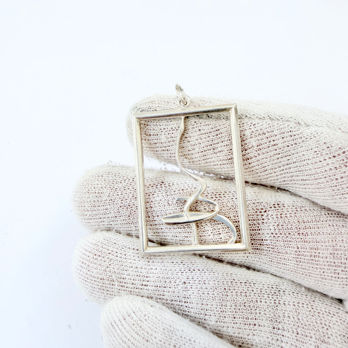 Sporrong, Sweden 1976. Vintage Sterling Silver Pendant.