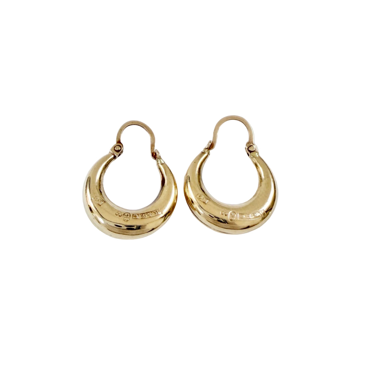 Ceson, Sweden 1967. Vintage 18k Gold Earrings.