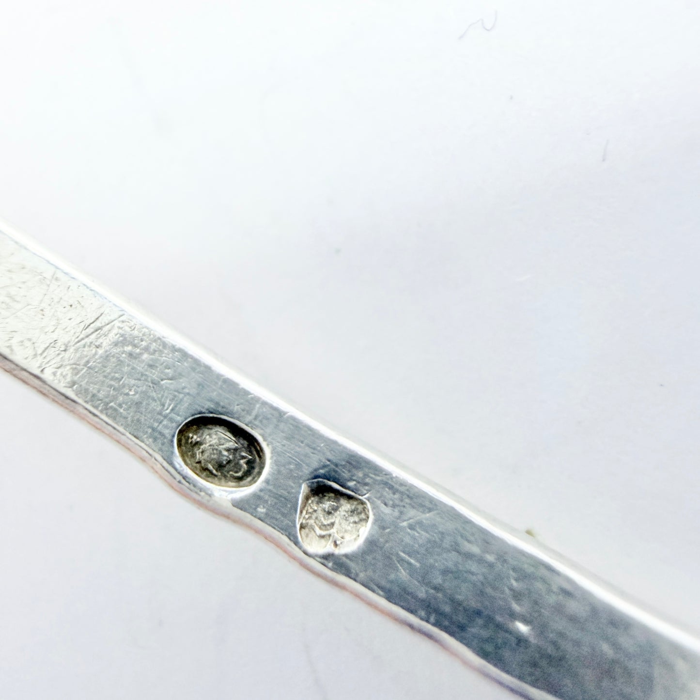 Warsaw, Poland ca 1960s. Vintage Solid Silver Bangle Bracelet.