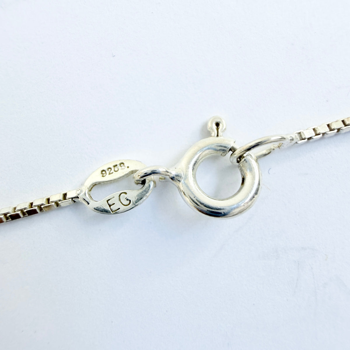 Sterling Silver Onyx Pendant Necklace.
