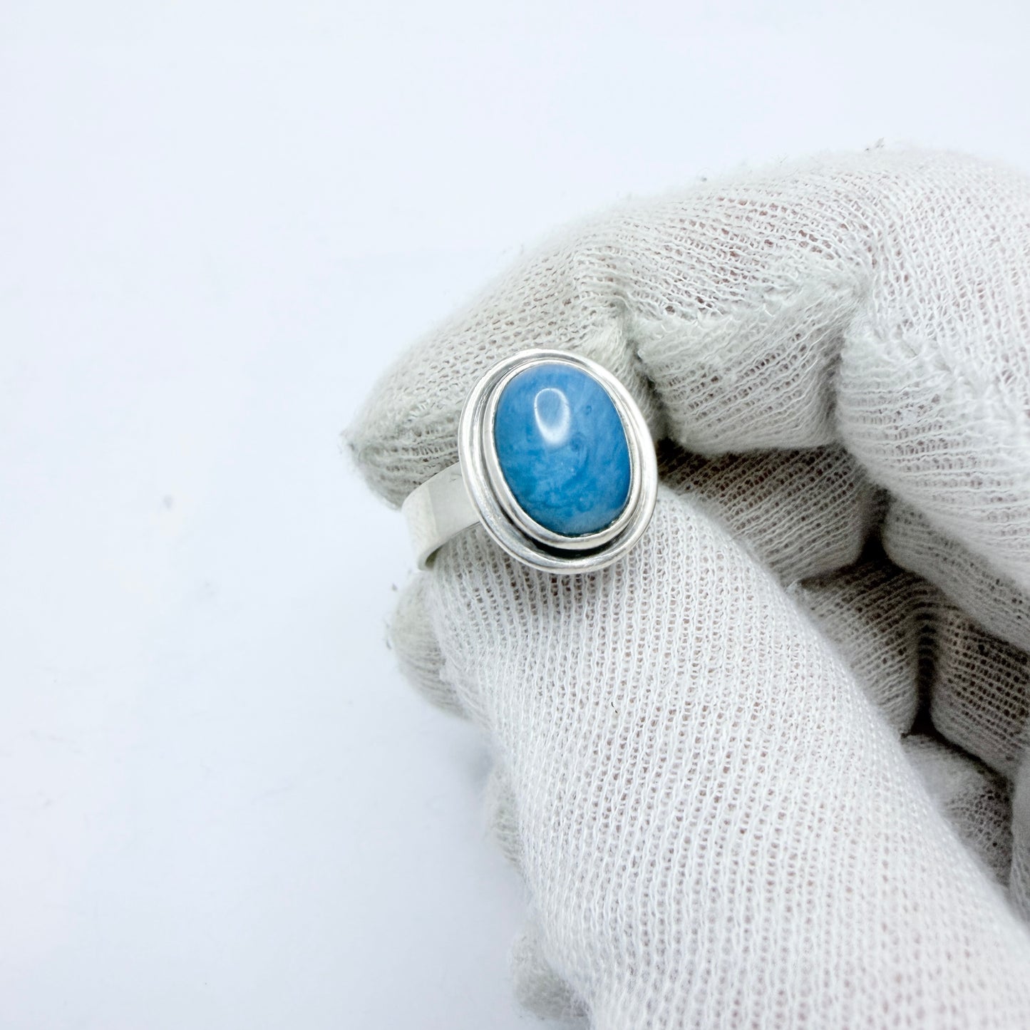 O Nordström, Sweden. Vintage Sterling Silver Bergslagen-stone Ring.