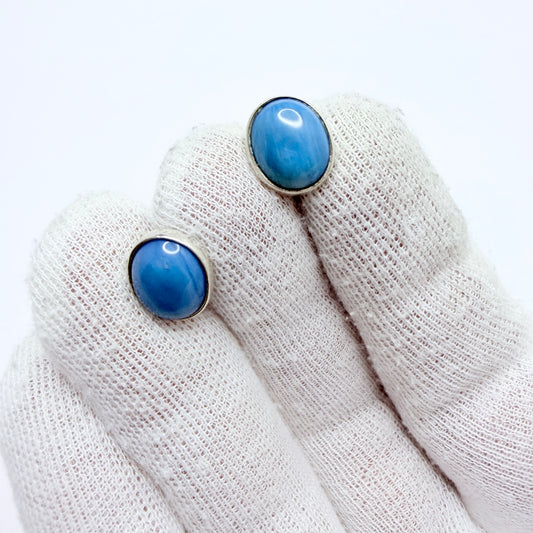 Sweden. Vintage Sterling Silver Bergslagen-stone Earrings.