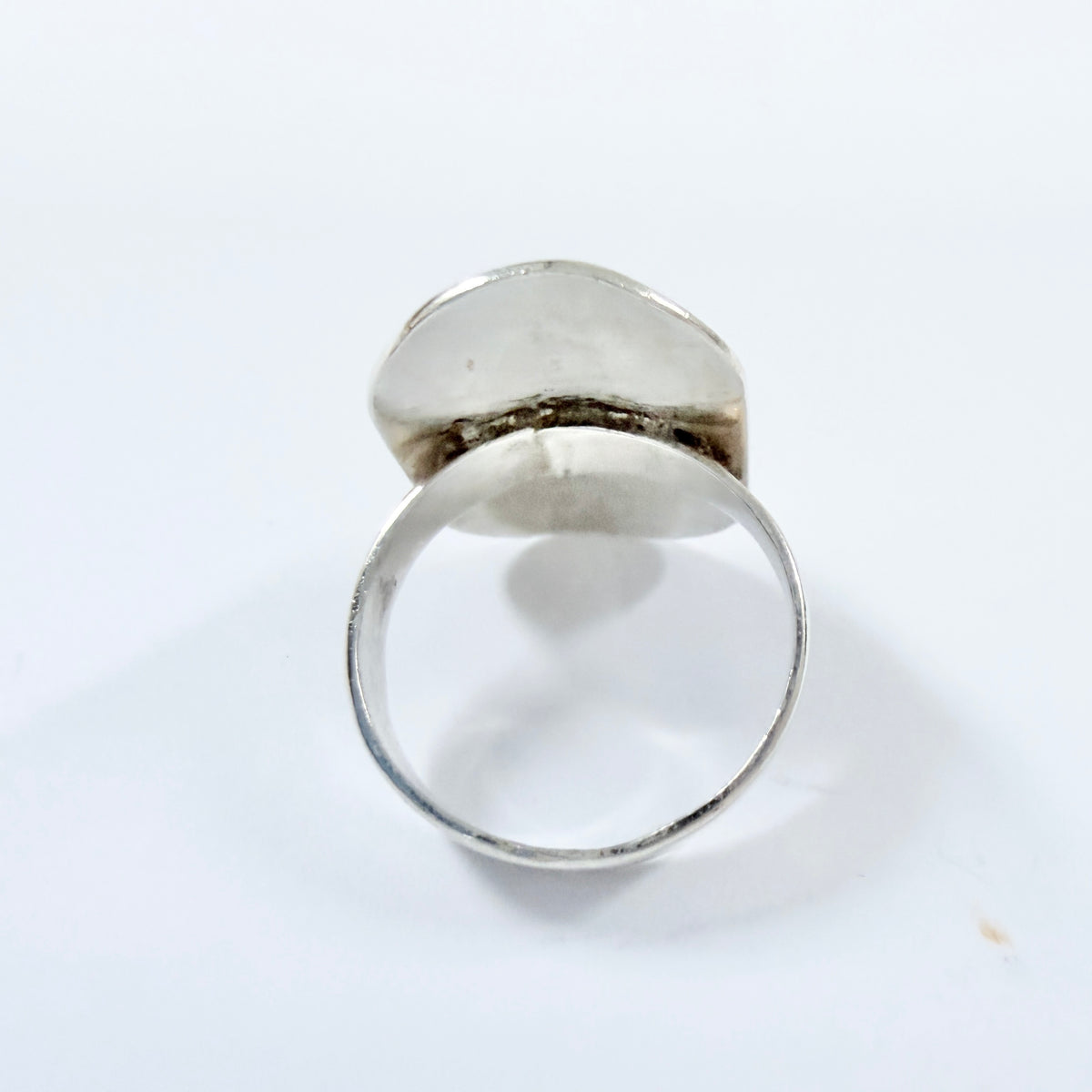 Sweden 1990. Vintage Sterling Silver Eilat Stone Ring.