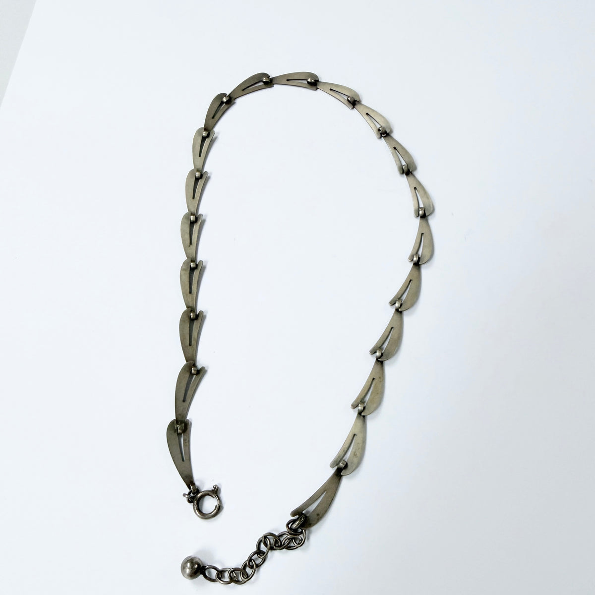 Andreas Daub, Germany 1950-60s. Vintage Solid Silver Necklace.