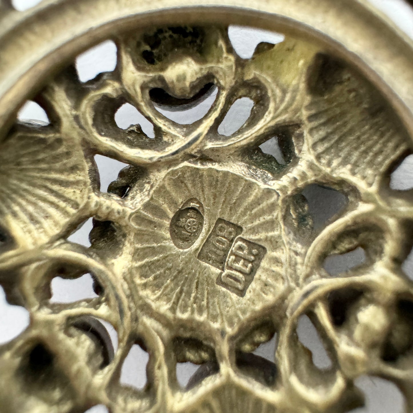 Martin Mayer, Germany ca 1920. Antique Solid Silver Pendant Necklace.