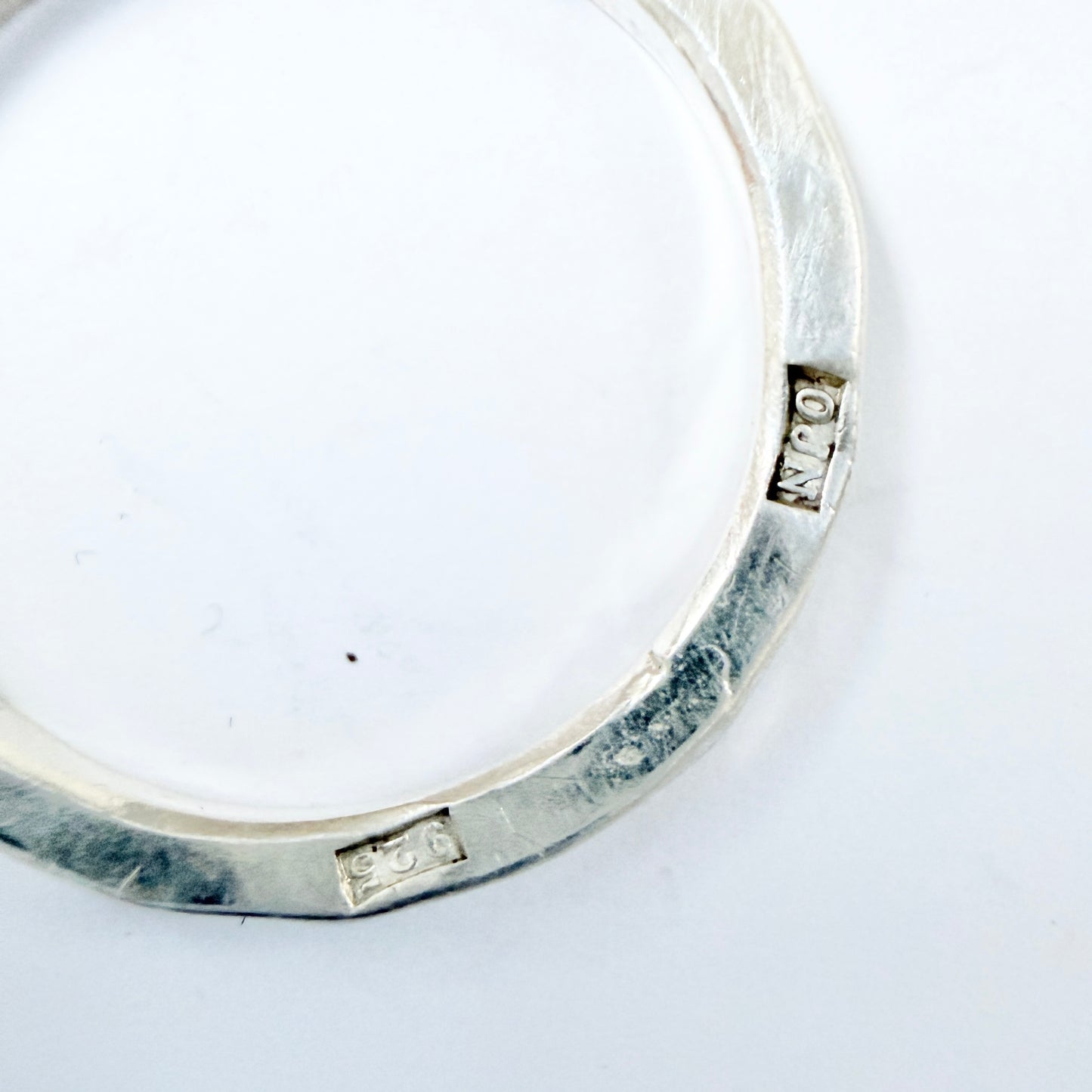 Owe Johansson, Sweden. Vintage Sterling Silver Unisex Ring.