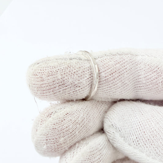 Owe Johansson, Sweden. Vintage Sterling Silver Unisex Ring.