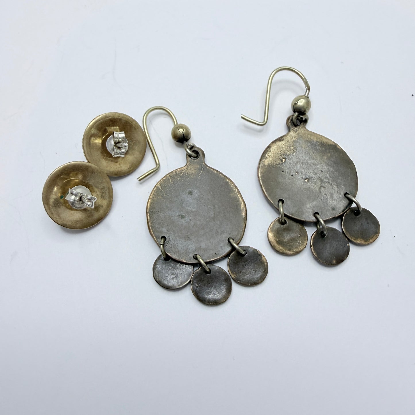 Two Pair of Bronze Earrings. Prob. Scandinavia.
