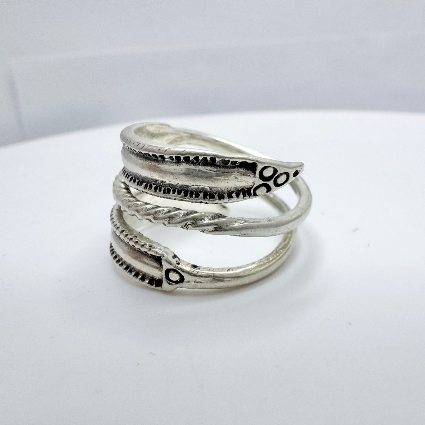 Bengt Hallberg, Sweden. Vintage Sterling Silver Viking Copy Ring.
