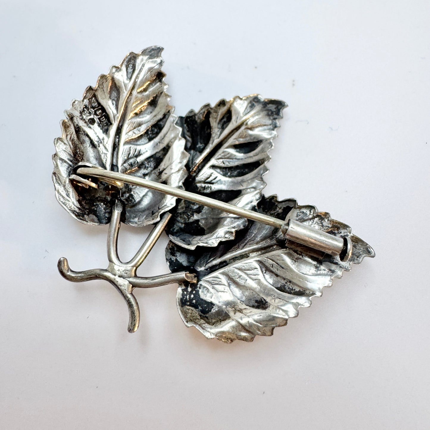 Pinco, Sweden 1954. Vintage Solid SIlver Brooch.