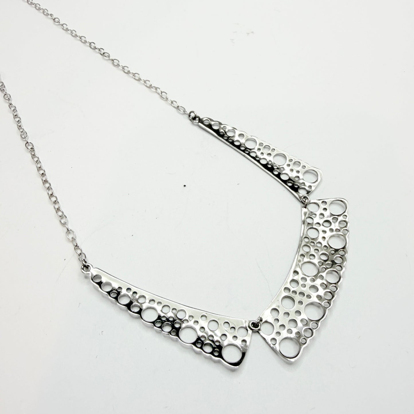 Liisa Vitali for Kultakeskus, Finland Vintage Sterling Silver Necklace