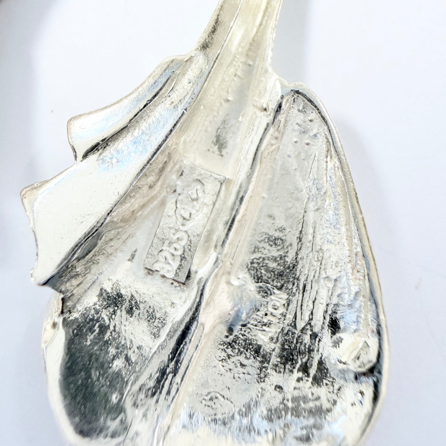 Alton, Sweden. Large Vintage ca 1980s Sterling Silver Earrings.