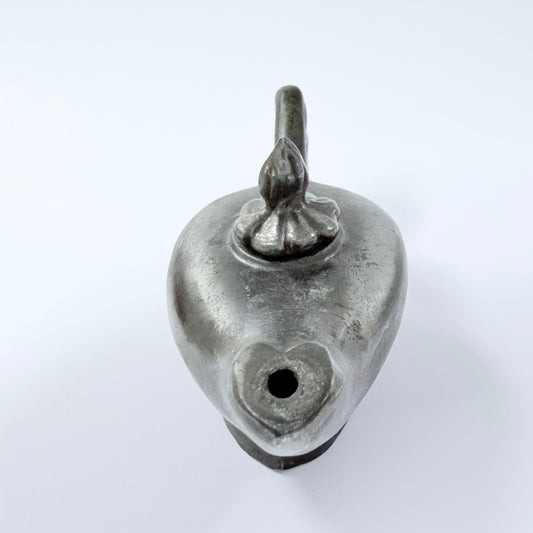 Vintage / Antique Small Cast Iron Oil Lamp