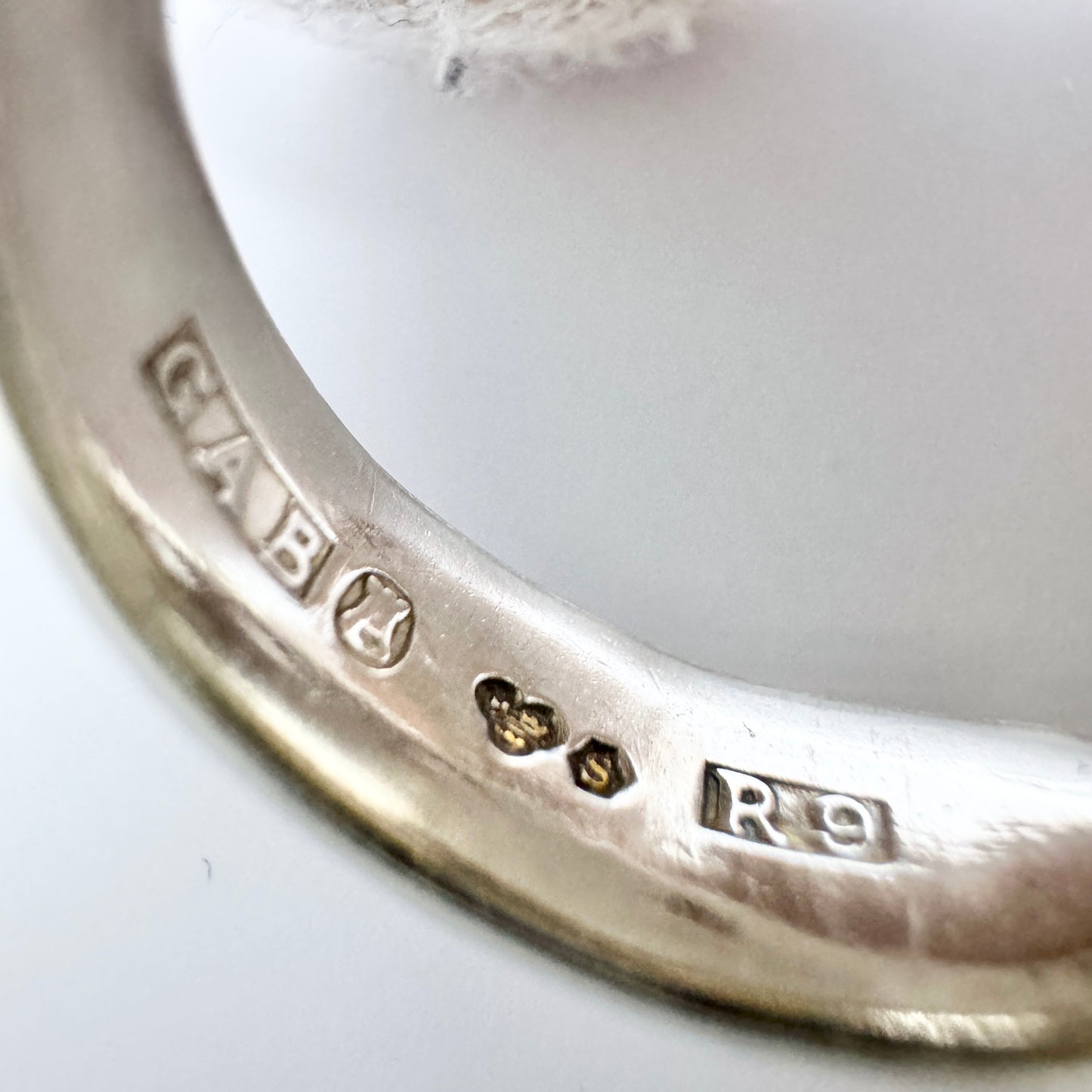 Sweden 1967. Vintage Sterling Silver Luck / Happiness Ring.