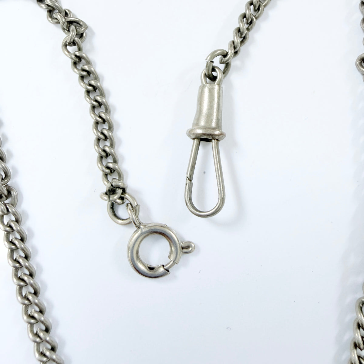 3 Vintage / Antique Metal Watch Chains.
