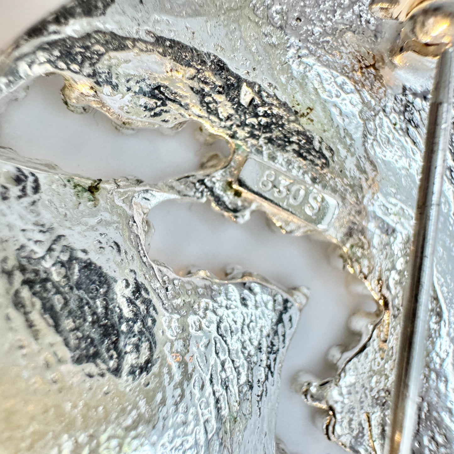 Norway. Vintage Solid Silver Brooch.