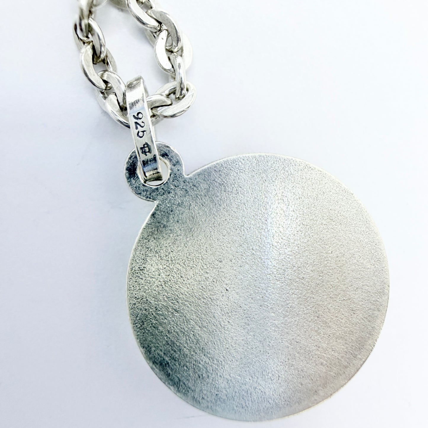 Vintage Sterling Silver Zodiac Leo Pendant Necklace.